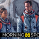 Halle Berry and Patrick Wilson in NASA astronaut gear stand in front of a crashed vessel in a scene from Moonfall